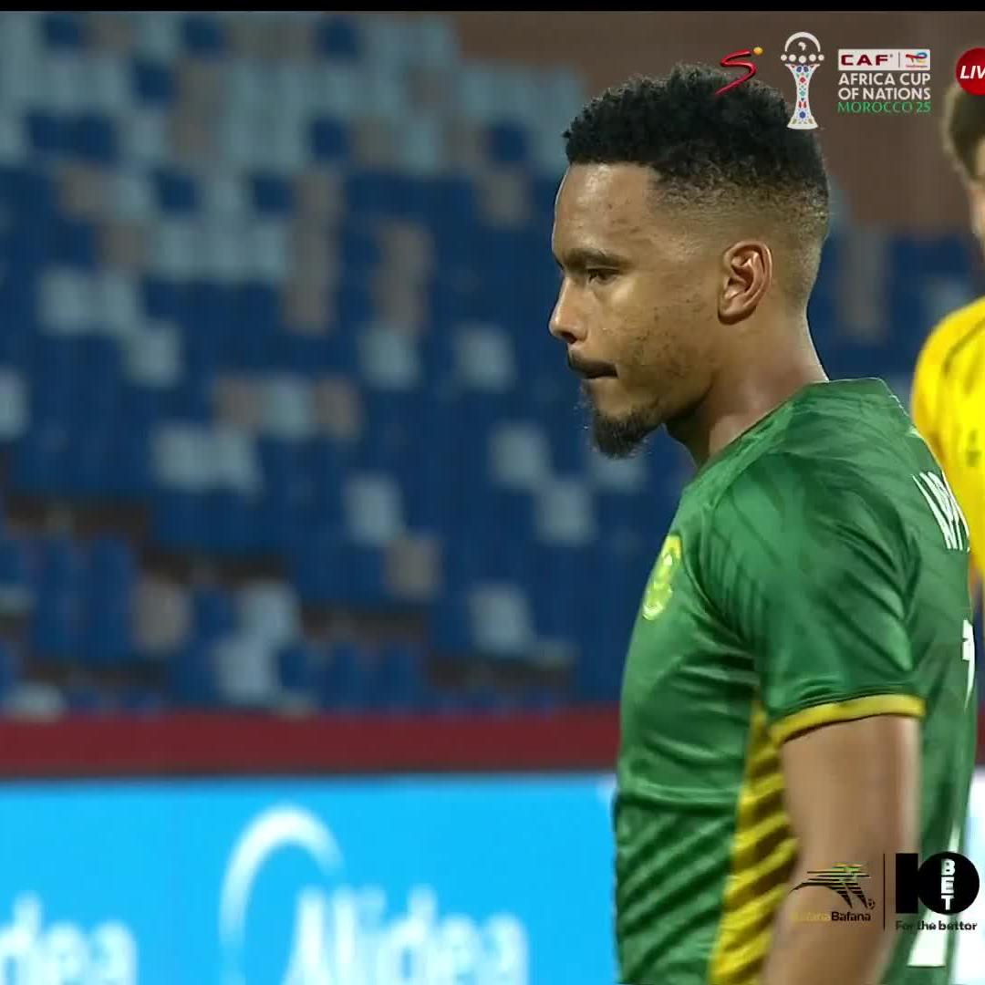 Nothing can shake Oswin Appollis. He keeps his cool to secure South Africa's place in the AFCON Round of 16 🥶