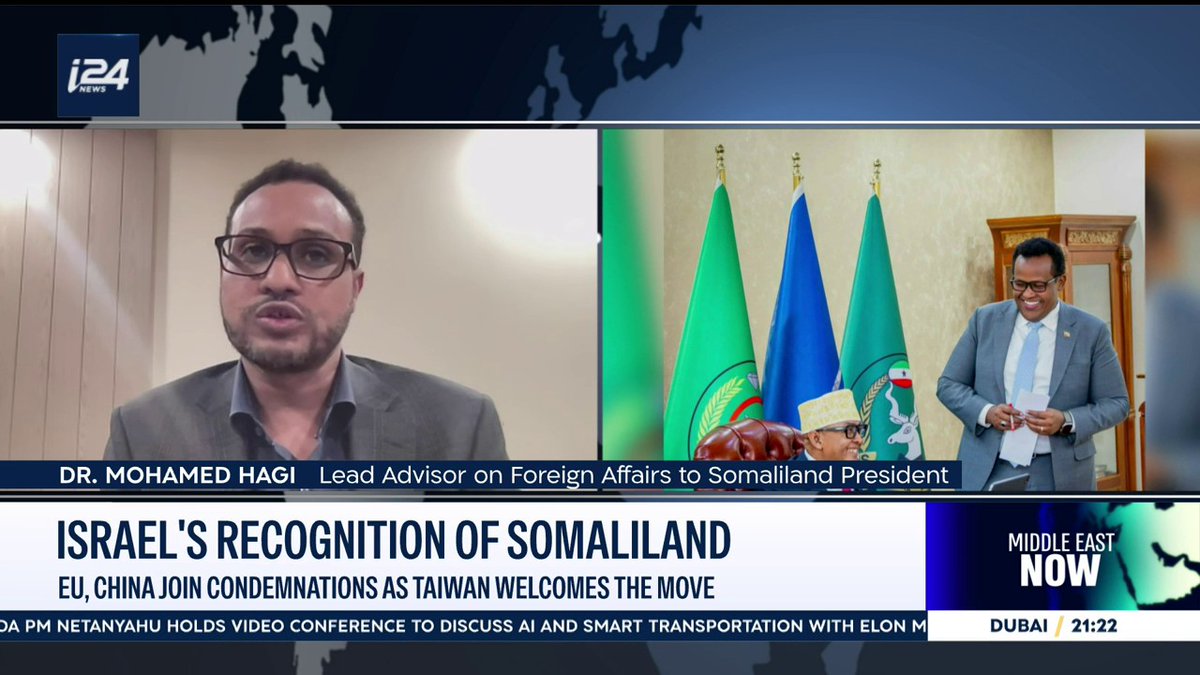"We have relations with the Taiwanese, and it’s in Somaliland’s interest to build this relationship. We don’t see it as harming Chinese interests," Dr Mohamed Hagi, advisor to the President of Somaliland joins #MiddleEastNow with Laura Cellier