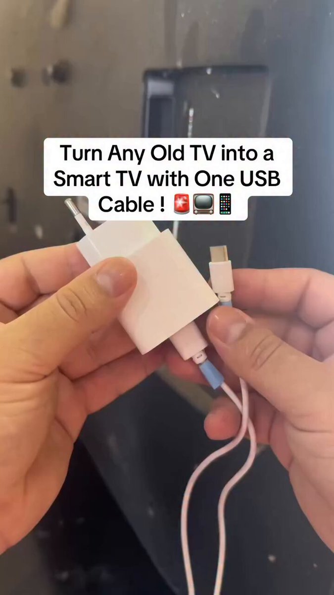 Incredible method to transform an old TV into a smart TV using just a USB cable 📺