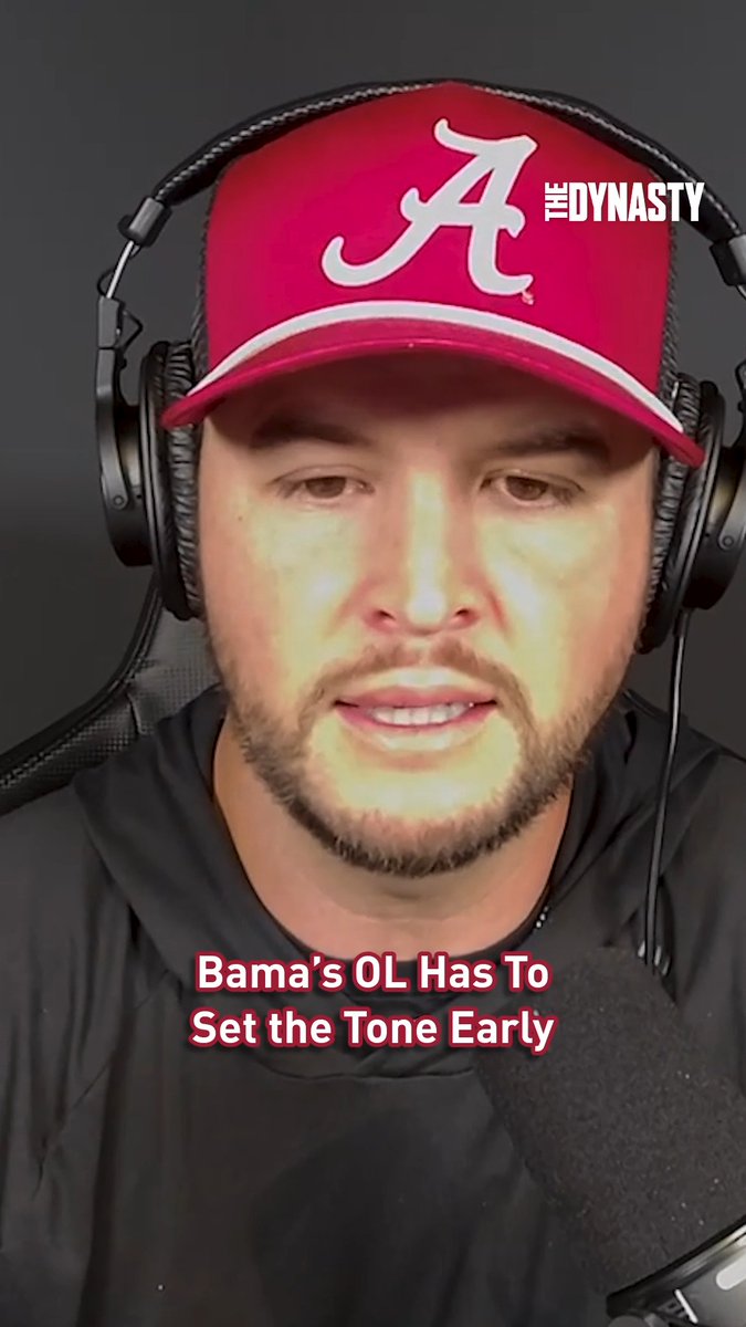 .AJ McCarron wants to see Alabama’s offensive line set the tone vs Indiana. #RollTide