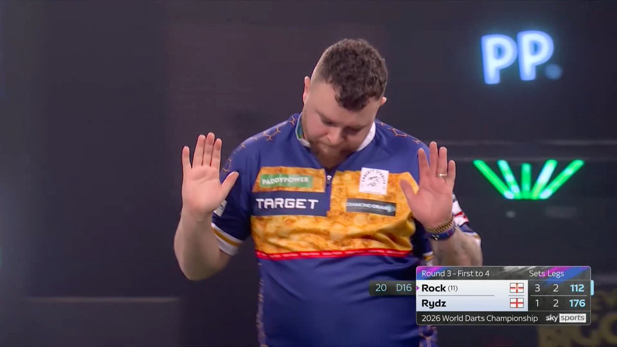 ROCK ROMPS TO VICTORY! Josh Rock powers past Callan Rydz to reach the last 16 for the first time since his debut at Alexandra Palace and complete the Round Four lineup! 📺 #WCDarts | R3