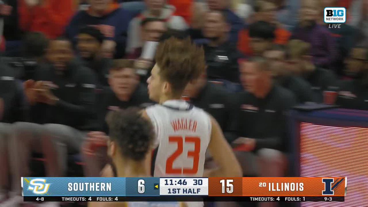 How'd Keaton Wagler just do this?! 😲 No. 20 Illinois Men's Basketball has a special one in the freshman PG. 📺: Big Ten Network