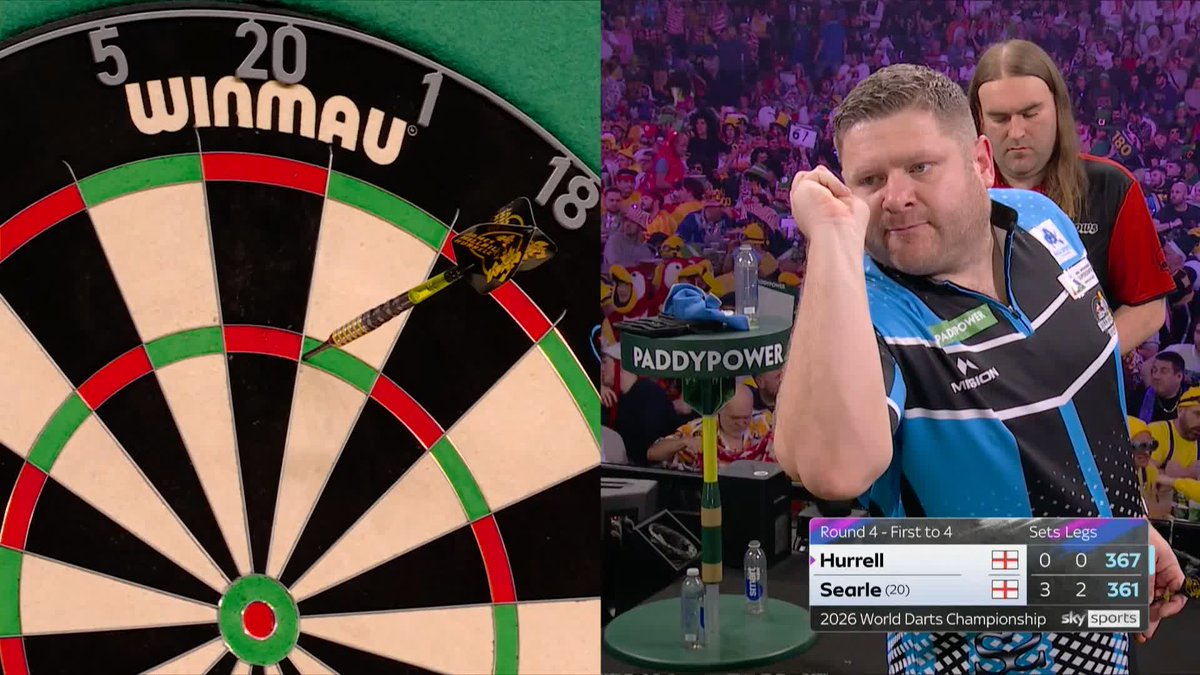 🚨 HURRELL HITS A NINE 🚨 Well, he scored nine in one visit... Yet to get that illustrious nine-darter 😢
