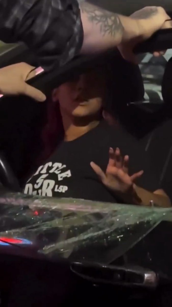 "LEAVE ME ALONE!" Woman confronted by bystanders after driving on sidewalk, crashing into buildings in Atlanta 🤦♂️