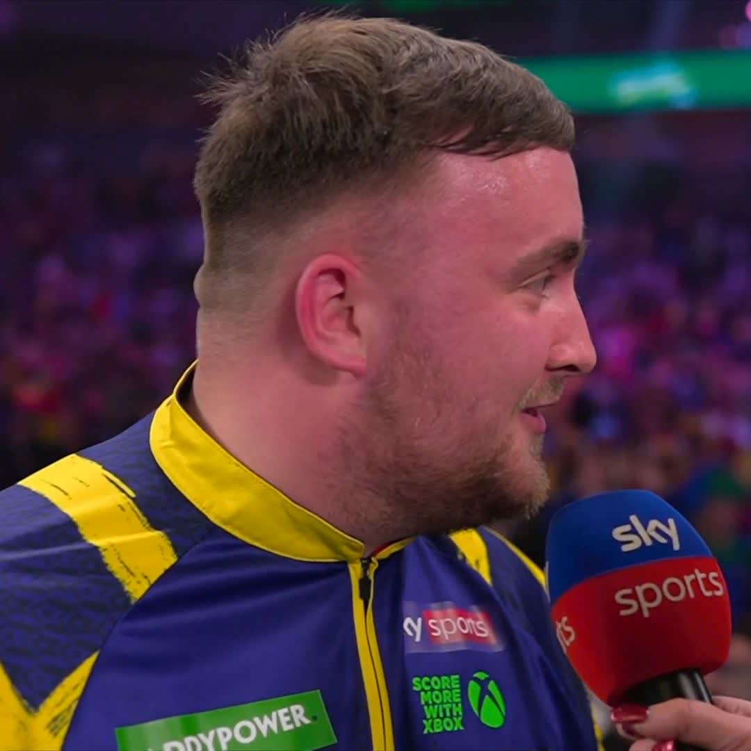 Luke Littler's response to those in Ally Pally booing him 👀