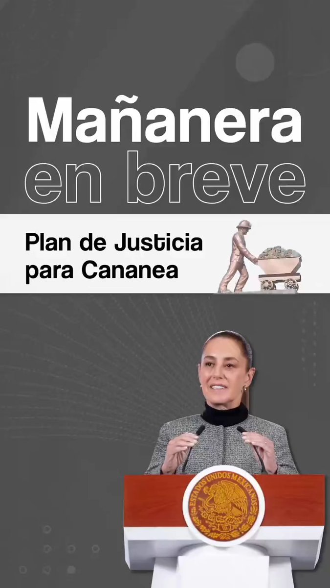 La #MañaneraEnBreve de la presidenta Claudia Sheinbaum Pardo: ✍🏼 Plan de Justicia para Cananea. 🚄 Atención a víctimas por accidente del Tren Interoceánico. ⛽ Sin aumentos en gasolina.