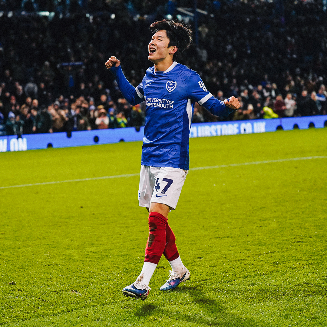 Spurs loanee Yang Min-hyeok scores a 98th-minute winner for Portsmouth, after Charlton equalized in the 96th minute 😅 I think they call it endorphins 🇰🇷