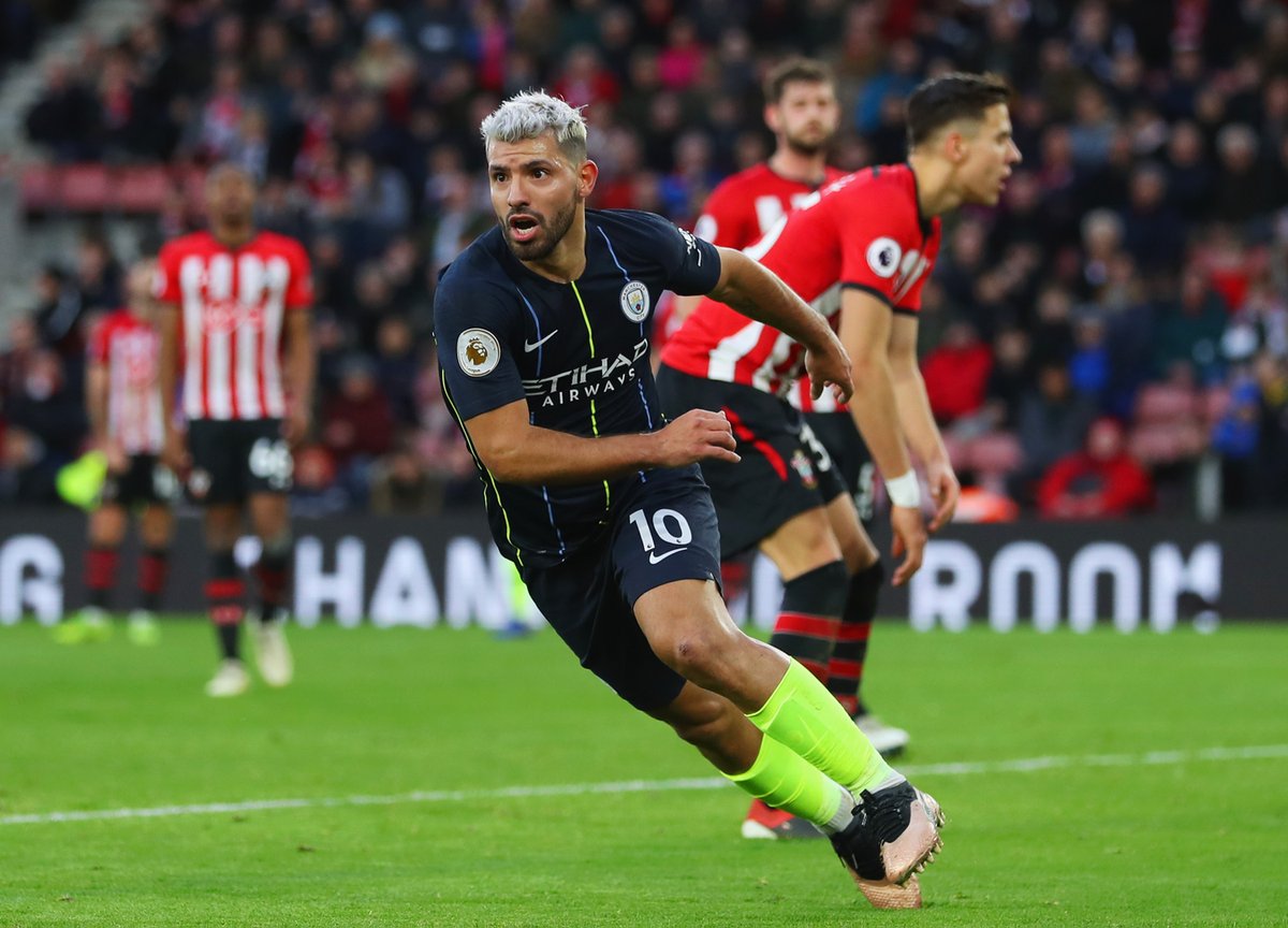 #OnThisDay: Southampton 1-3 #ManCity [2018] ⚽️ [37'] Pierre-Emile Højbjerg - ⚽️ [10'] David David Silva ⚽️ [45+3'] Sergio Kun Aguero ⚽️ [45' OG] James Ward-Prowse