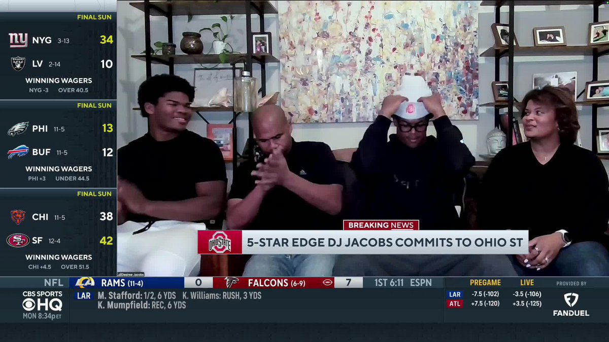 BREAKING: Five-Star 2027 EDGE David “DJ” Jacobs has committed to Ohio State! Jacobs is the No. 1 overall player in the country, No. 1 edge and the No. 1 player in Georgia. An absolutely HUGE get for the Buckeyes!