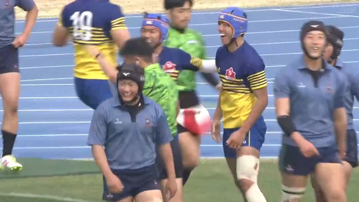 / 完璧に崩す👀 \ 京都成章高校が外へ展開し、最後は齊藤稀茶選手がトライ🏉 ◤J SPORTSオンデマンドで注目の全国高等学校ラグビーフットボール大会をLIVE! 聖地花園で躍動する将来のスターをお見逃しなく!◢