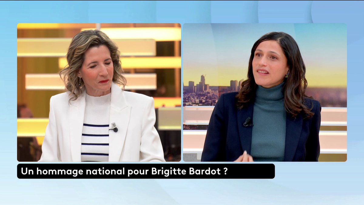 🔴 Mort de Brigitte Bardot : "Il faut voir la personne dans son intégralité et sous le prisme de la diffusion de la culture et de la langue française", estime Éléonore Caroit, ministre déléguée chargée de la Francophonie. #canal16