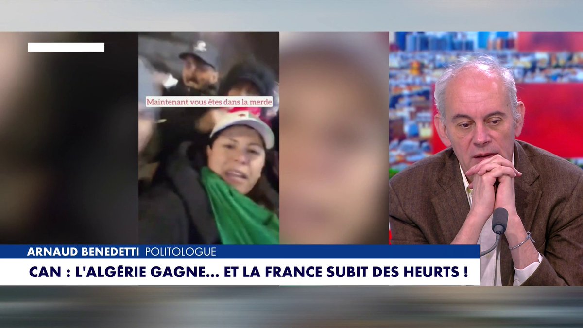 «Il y a une volonté assumée de l'Algérie d'instrumentaliser la diaspora algérienne de France», assure le politologue Arnaud Benedetti, en revenant sur les propos «anti-France» tenus par des supporters de football algérien #HDPros