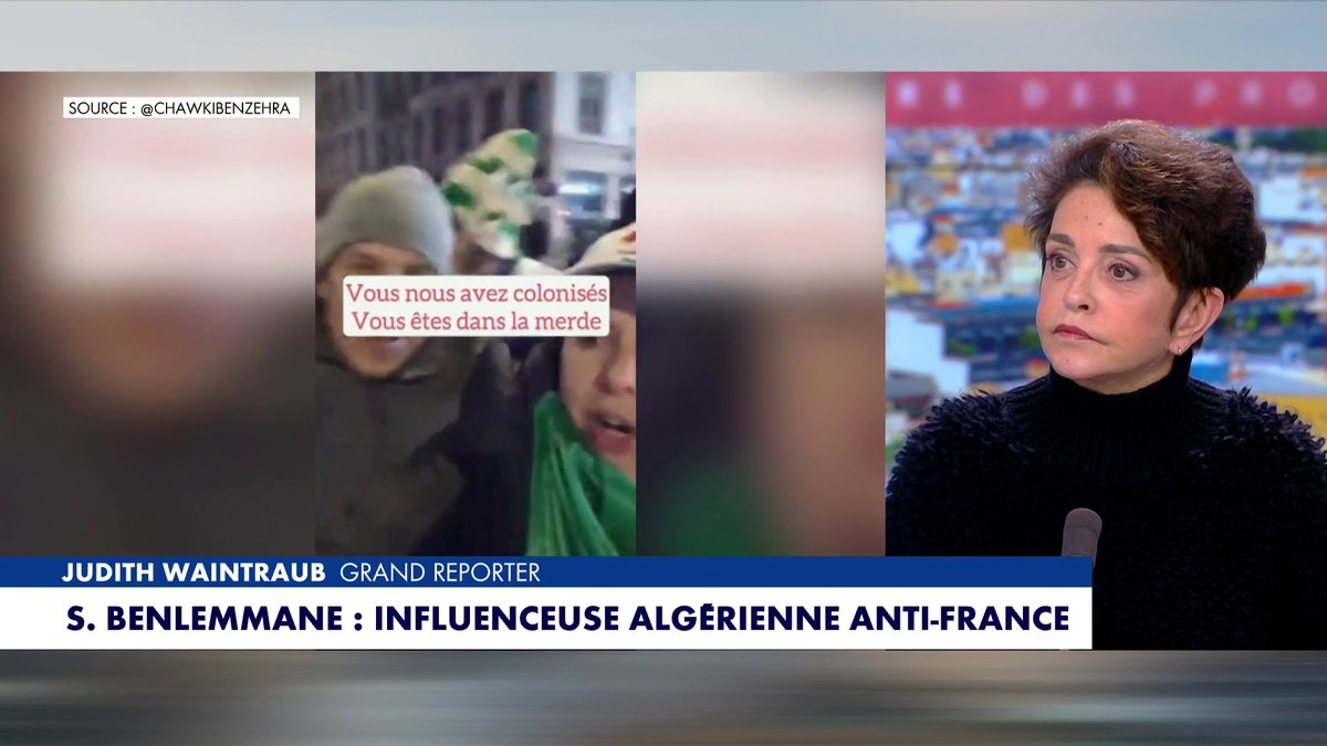 «Que fait-elle en France ?», interroge Judith Waintraub, avant de retracer le parcours judiciaire de l'influenceuse Sofia Benlemmane, qui a récemment tenu des propos «anti-France» #HDPros