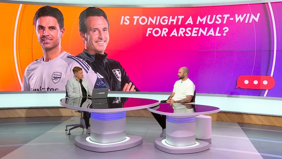 "If Villa win tonight they have taken six off Arsenal" Is tonight's match against Aston Villa must-win for Arsenal? #SkySportsFC 🤔