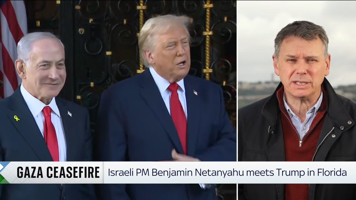 Sky's Middle East correspondent Adam Parsons discusses the key takeaways from the meeting in Florida between Donald Trump and Israel's PM Benjamin Netanyahu ⬇️ 📺 Sky 501, Virgin 602, Freeview 233 and YouTube