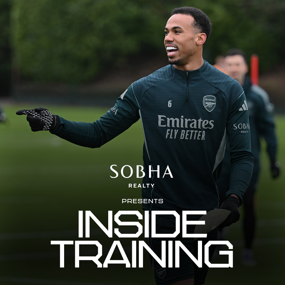 Perfecting our craft 🏋️‍♂️ Watch as our Gunners prepare for Aston Villa at Sobha Realty Training Centre 📺