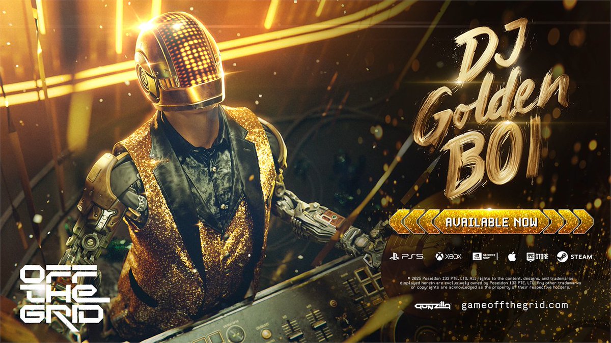 DJ Golden Boi has arrived on Teardrop 📀 The years ending. The party isn't. Gold-plated, loud, and armed with classic, he's here to make sure the music never stops on Teardrop. Claim the DJ Golden Boi Content Pack now!