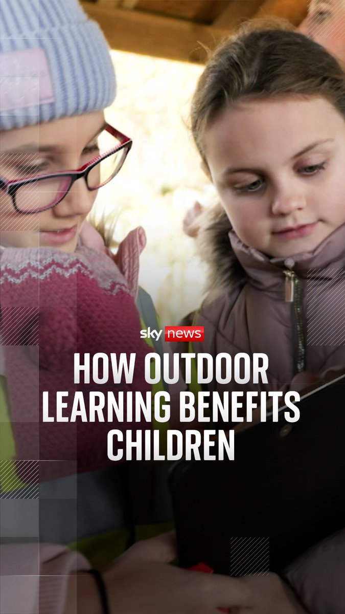 ✏️ Sky's education reporter Anjum Peerbacos talks to children about how outdoor learning is different from a classroom school day.