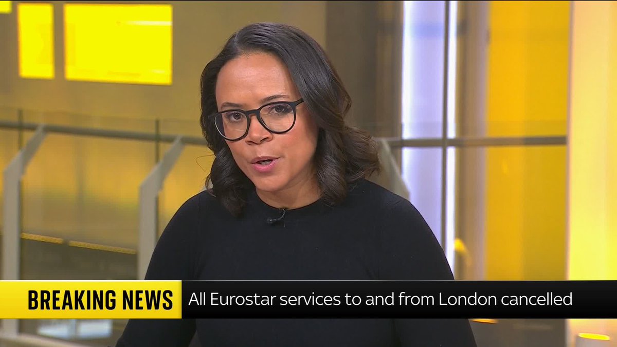BREAKING: All Eurostar services to and from London St Pancras have been cancelled today amid Channel Tunnel disruption. Follow live updates: 📺 Sky 501, Virgin 602, Freeview 233 and YouTube