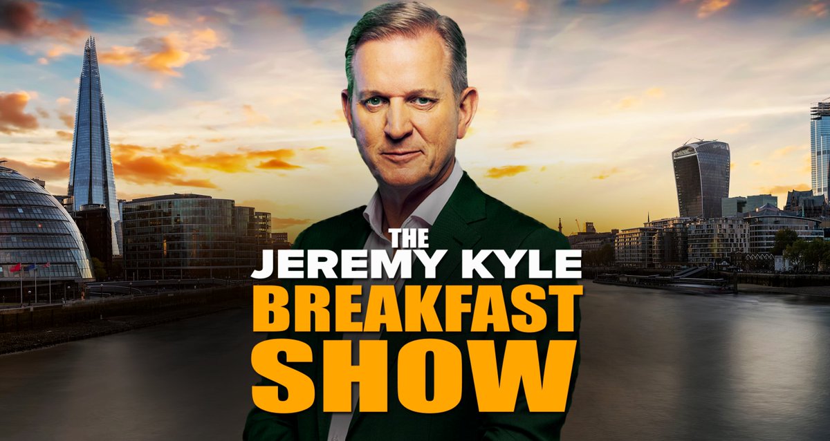 The Jeremy Kyle Breakfast Show! Weekdays at 6am from Monday 5th Jan. The home of 'Alarm Clock Britain', where the nation comes to TALK. Jeremy Kyle