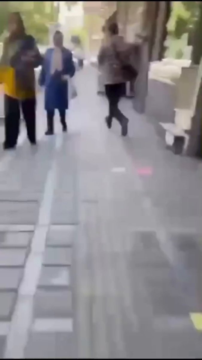 Deux Iraniennes agressées par un partisan de la République islamique en raison de leur refus de porter le voile. Elles ont immédiatement riposté et l'ont mis en fuite. Le courage de ces femmes est sans limite Association Femme Azadi #Rediff