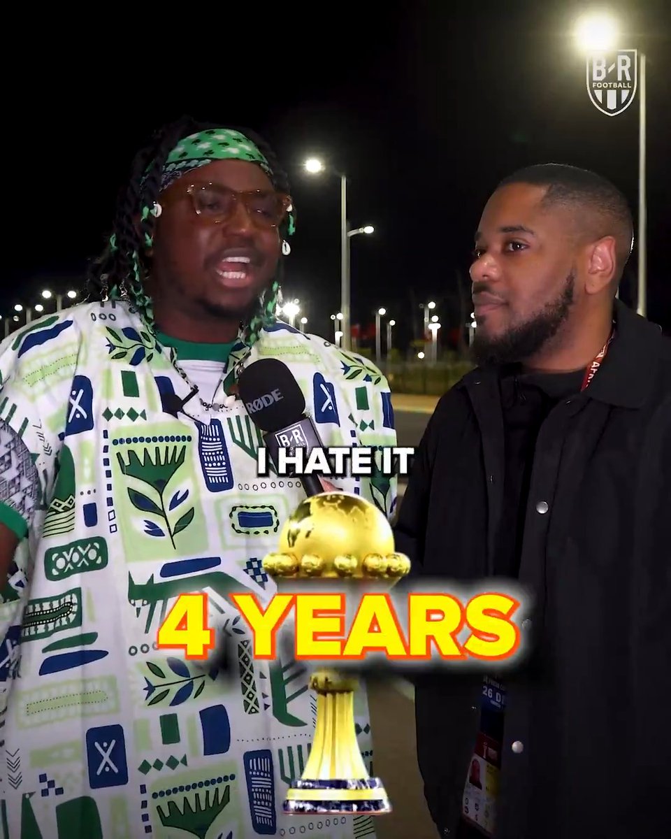 Nigerian fans are not happy with AFCON switching to every four years 😠 (w/ Miles 🫰🏾🇬🇭)