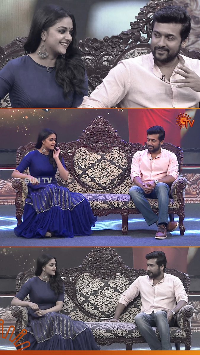 Throwback from the TSK Special Show, Keerthy Suresh said it, and it came true. #SunTV #SunTVThrowback #KeerthySuresh #Suriya #TSK