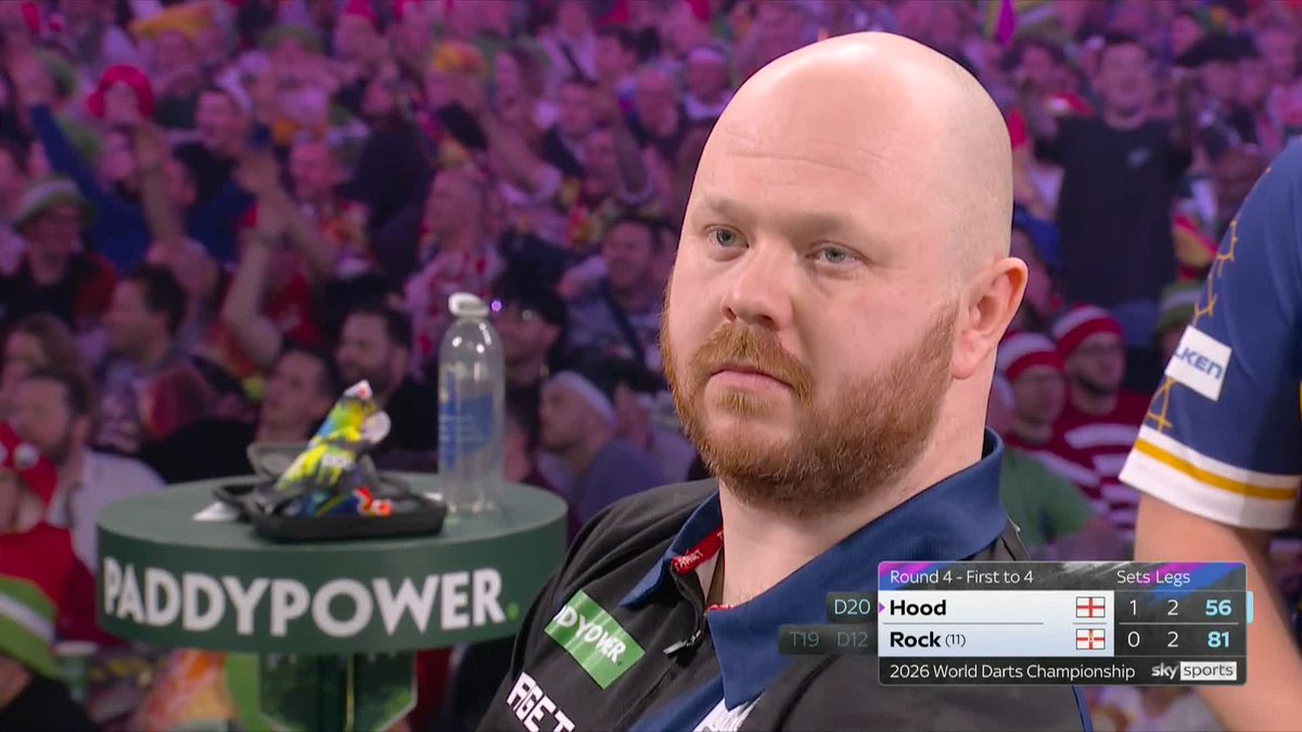 ALL GOOD IN THE HOOD! Justin Hood has now hit all SIX of his double attempts, doubling his lead to 2-0 against Josh Rock! 📺 #WCDarts | R4