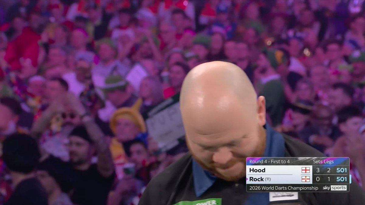 🚨 HOOD HAS MISSED A DOUBLE 🚨 Four match darts, actually - it was too good to be true 😢 Justin Hood squanders four match darts and a spectacular 143, and Josh Rock prolongs the contest! 📺 #WCDarts | R4