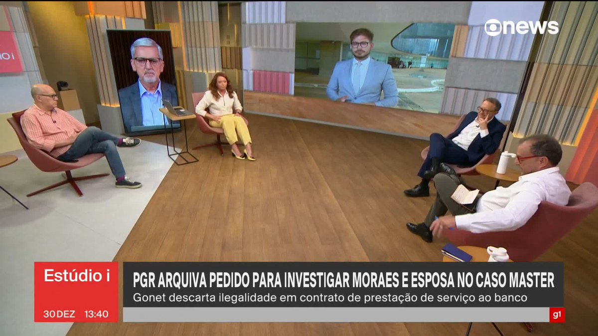 A PGR decidiu arquivar, por falta de provas, um pedido de investigação contra o ministro do STF Alexandre de Moraes e a esposa dele por suposta tentativa de favorecer o Banco Master. ➡ Assista à #GloboNews: #Estudioi