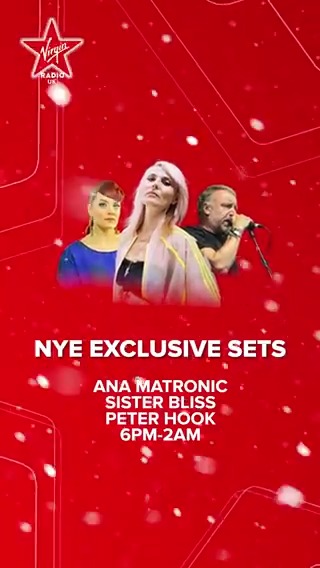 Soundtrack your New Year’s Eve party with the ultimate playlist, from 6pm–2am, straight into New Year’s Day, enjoy exclusive sets from: ✨ Ana Matronic (Scissor Sisters) ✨ Peter Hook (New Order) ✨ Sister Bliss (Faithless) Turn it up and welcome the New Year in style!