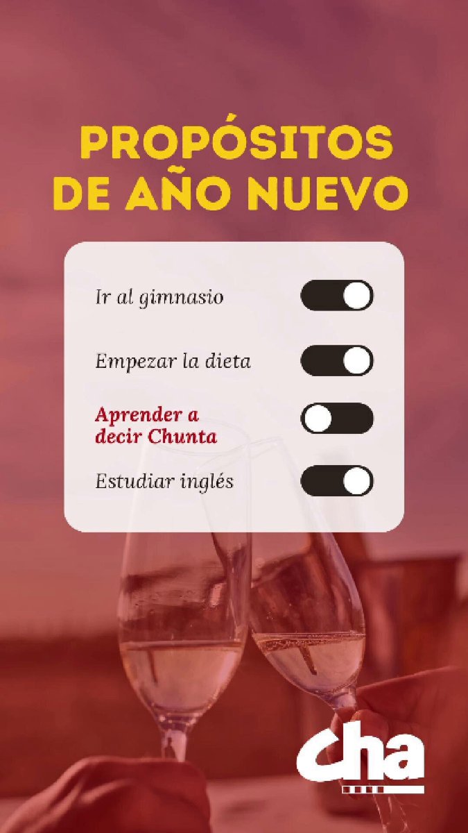 🥂 Tenemos un deseo para el nuevo año: Que todo el mundo fuera de Aragón aprenda a pronunciar CHUNTA. 💞 ¡Ánimo! ¡No es tan difícil! 🤟 FELIZ 2⃣0⃣2⃣6⃣