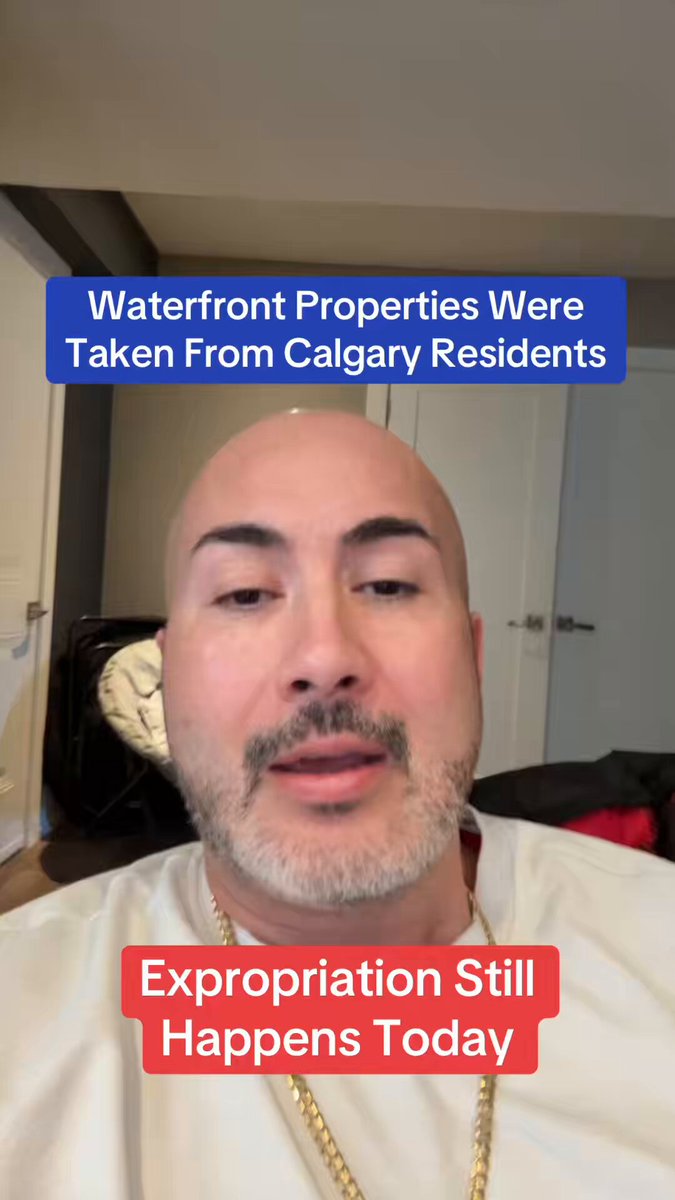 23 waterfront homes, in downtown Calgary, one of the last remaining low density neighborhoods, were taken from River Run residents. Expropriation is real. The government does it. And it is happening today. Doesn’t matter if it’s a waterfront home or not.