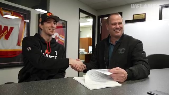 "It's super exciting, really happy to be coming back." Devin Cooley checks in with #Flames TV to discuss signing a two-year extension!