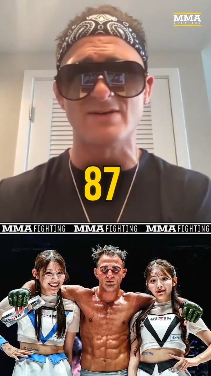 Danny Sabatello wants to win and defend the RIZIN title 87 times after #RIZINYearEndSuperPowerhouseMatsuri 👀 "Yeah, 87 is a lot. It’s never been done before, but I like doing things that have never been done before." (🎥 Guilherme Cruz)