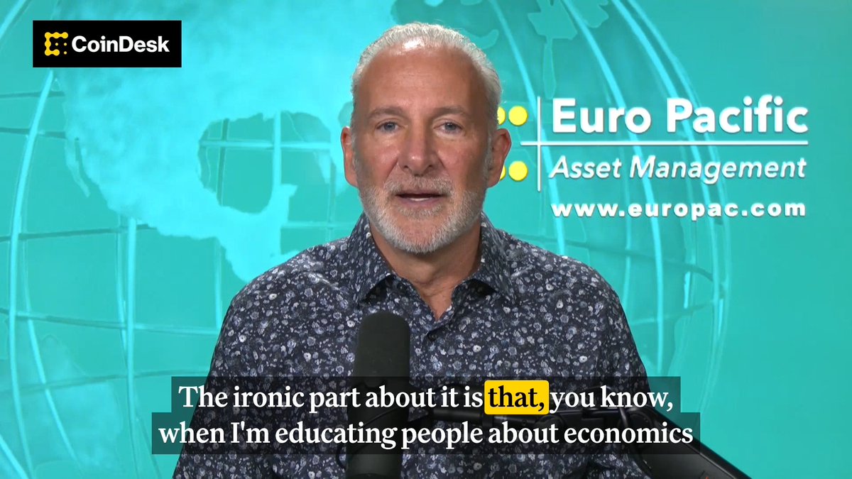 🔵 MOST INFLUENTIAL: Peter Schiff says he never intended for his students to take their education and "squander it with Bitcoin." 🤝 Midnight x CoinDesk Media Network