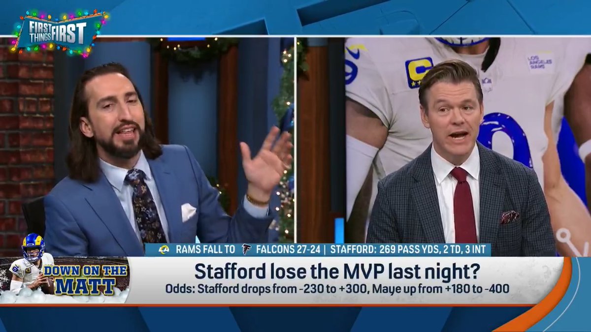 .nick wright: “I wasn’t ok with the fact that you were ok with your guy not winning it and I was mean to you about it.” Wildes: “Is there any analysis behind that? Nick: “It’s just, we’re just different.” Wildes: “I feel like I just got dissed there.” 😅😭