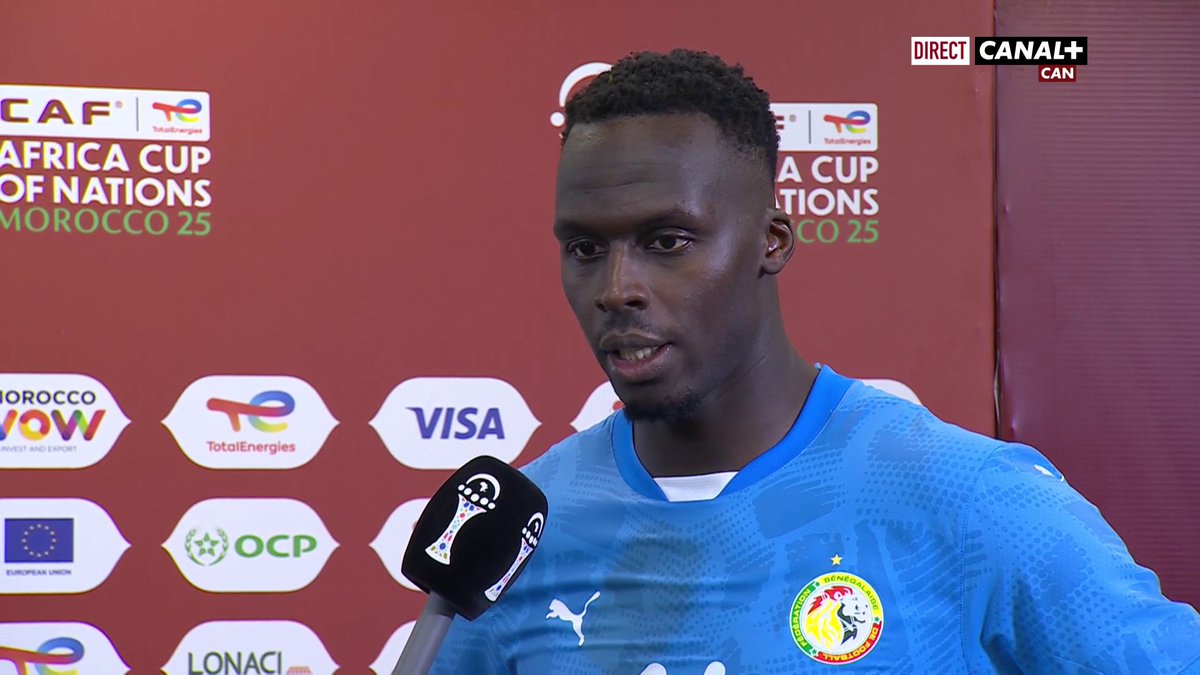 #CANALPLUSCAN : Réaction d'Edouard Mendy 🇸🇳 après la victoire des Lions de la Téranga face aux Guépards 🎙️