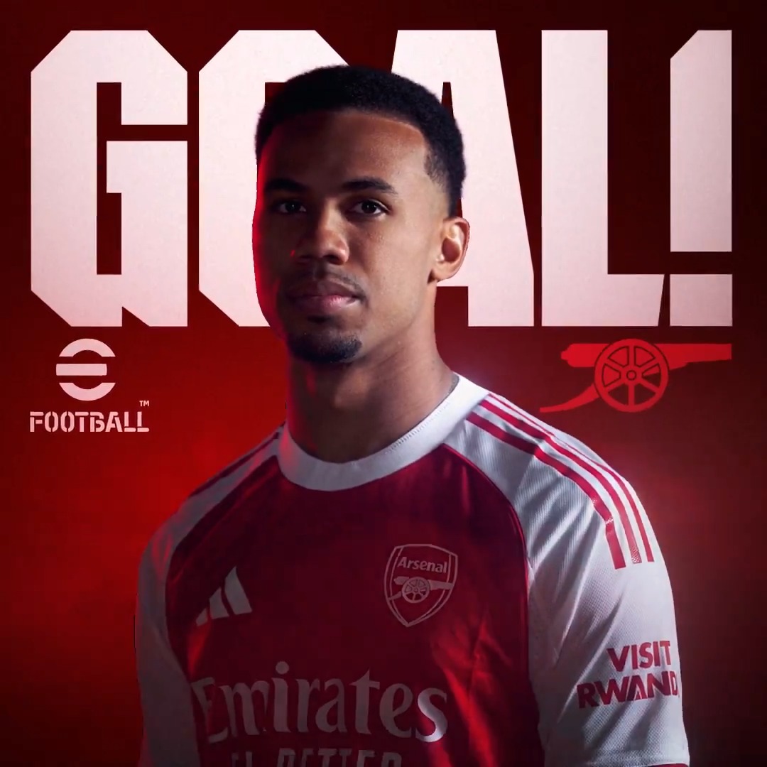 BIG GABI. BIG IMPACT 💥 Gabriel meets Bukayo's corner with a TOWERING header 😍 🔴 1-0 ⚫️ (48)