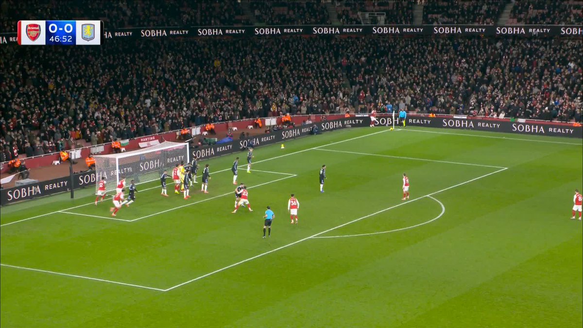 Gabriel has scored to put Arsenal ahead against Aston Villa 💥