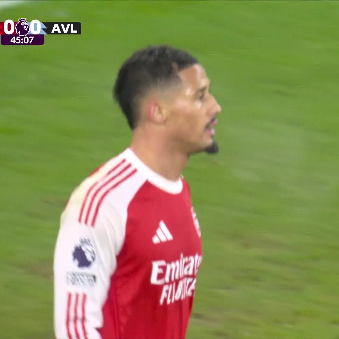 Even though it's offside - Saliba isn't taking any chances 😤 📺 Stream #ARSAVL on DStv: