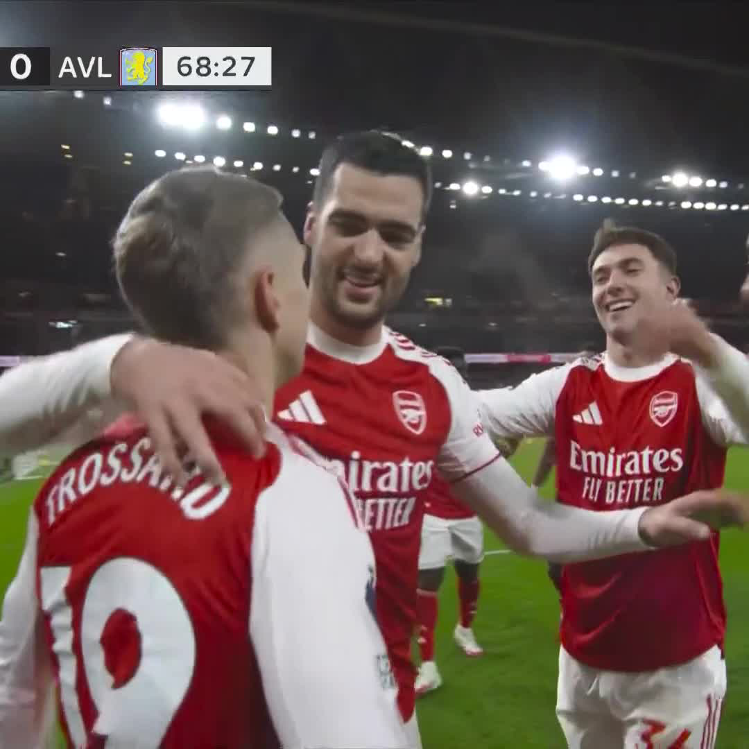 ARSENAL ARE DOMINATING ASTON VILLA. LEANDRO TROSSARD ADDS A THIRD