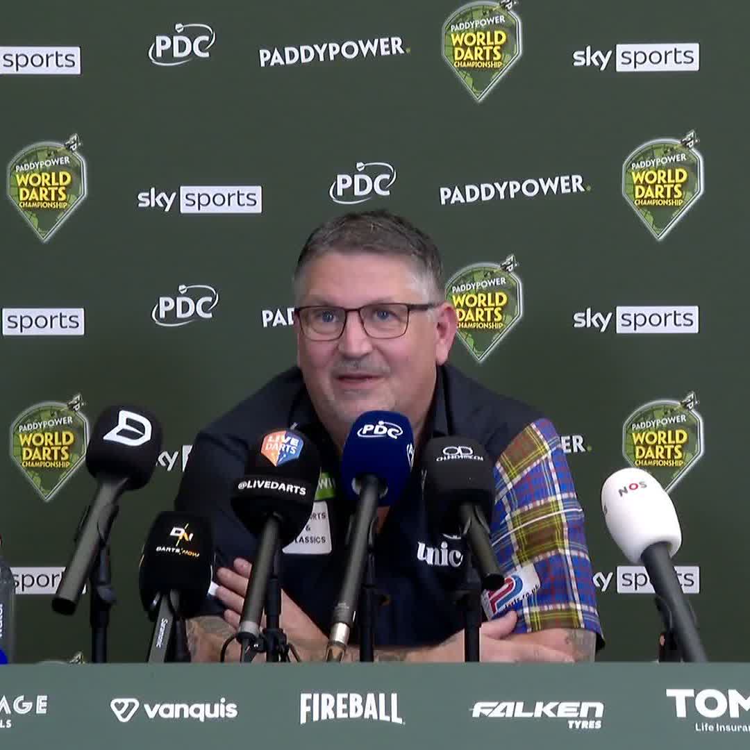 🗣️ "I never felt comfortable up there!" Gary Anderson is refusing to get carried away, despite dispatching his great rival Michael van Gerwen to book his spot in the quarter-finals! #WCDarts