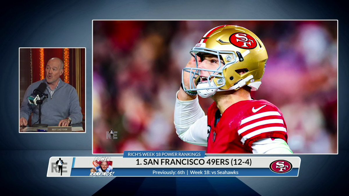 Rich Eisen shares his Week 18 NFL power rankings 🔥 Stream the Rich Eisen Show on Disney+ and the ESPN App.