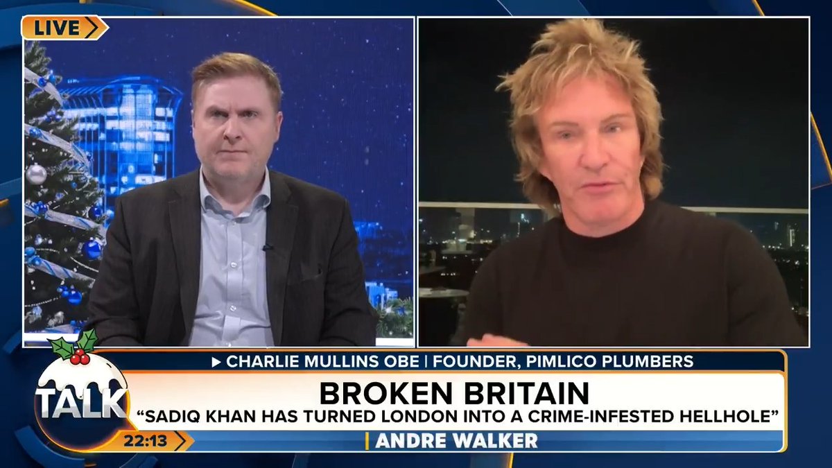 Charlie Mullins OBE wants "mass deportation" in Britain. "We've got to get rid of 50% of what shouldn't be here straight away. Then we've got an opportunity to look after our own people." André Walker Charlie Mullins OBE