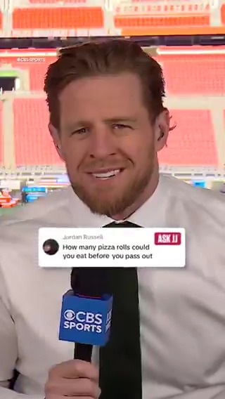 Asking the important questions... How many pizza rolls could @jjwatt eat before he passes out?