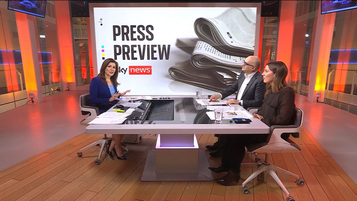 📰 What's on tomorrow's front pages? Sky’s Barbara Serra is joined on tonight's Press Preview with broadcaster and commentator Ali Miraj and political journalist Zoë Grünewald 👉 #SkyPapers 📱 Watch live: 📺 Sky 501, Virgin 602 and YouTube