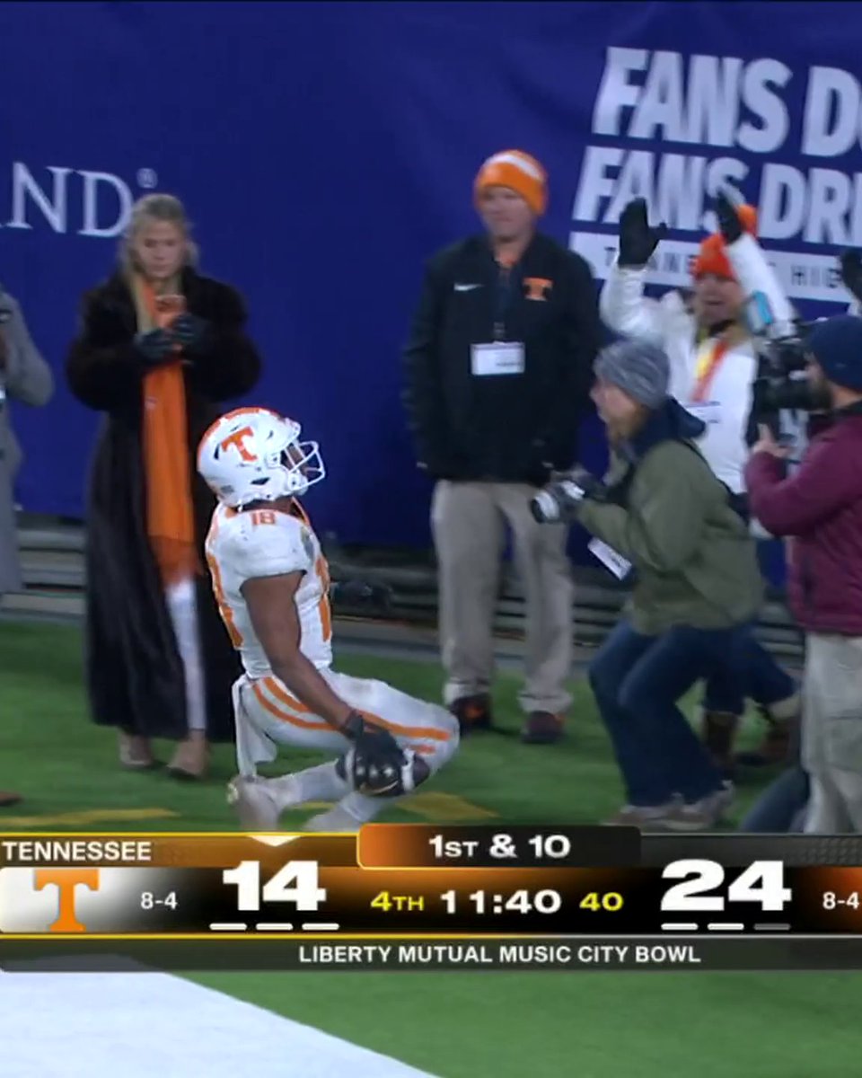 THE VOLS ARE MAKING A LATE COMEBACK 👀 Watch the Liberty Mutual Music City Bowl on ESPN and the ESPN App 🍿