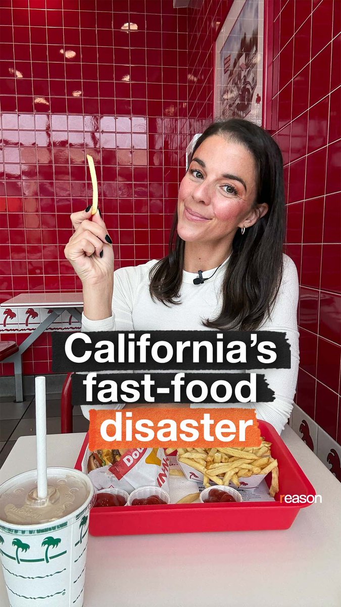What happens when the minimum wage goes up? Well, California is getting an experiment in that right now. Just ask @gavinnewsom. Reason's Bess Byers shares what happened after AB 1228 implemented a government-mandated pay raise for all fast-food workers. 🍔