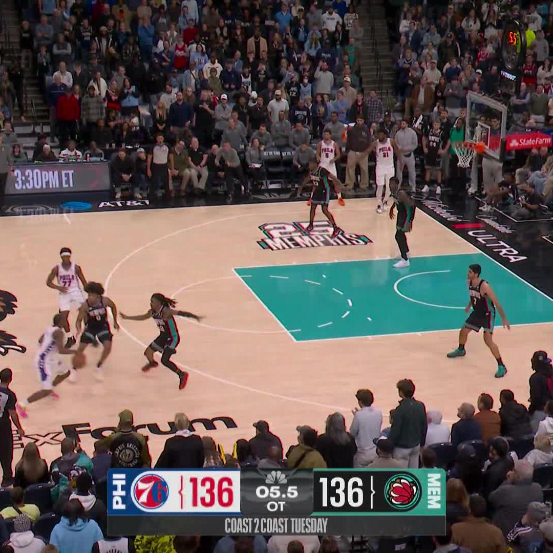 VJ EDGECOMBE HITS THE GAME-WINNER FOR THE SIXERS!